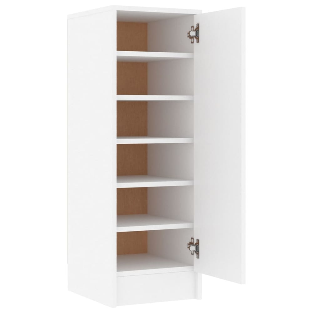 vidaXL Shoe Cabinet White 32x35x92 cm Engineered Wood vidaXL Shoe Cabinet White 32x35x92 cm Engineered Wood