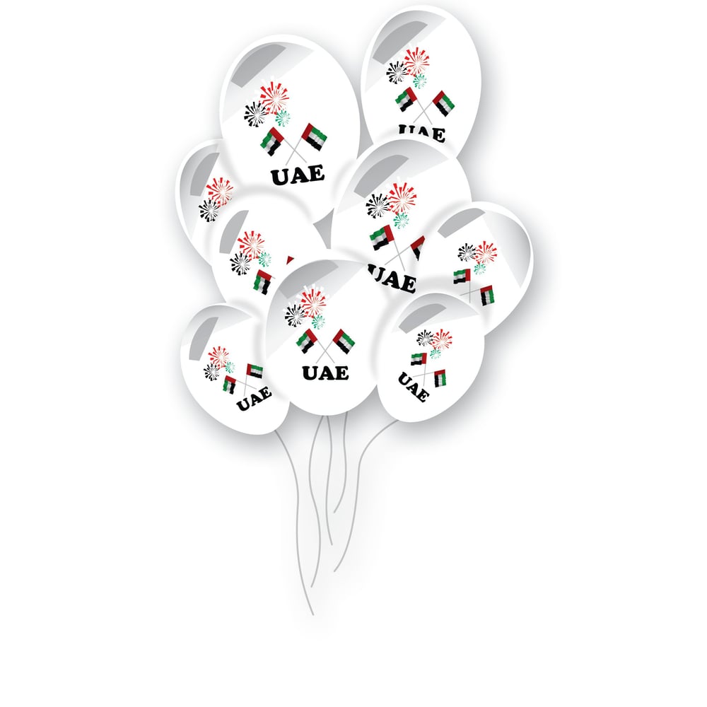 Uae Balloons 15pcs Per Pk
