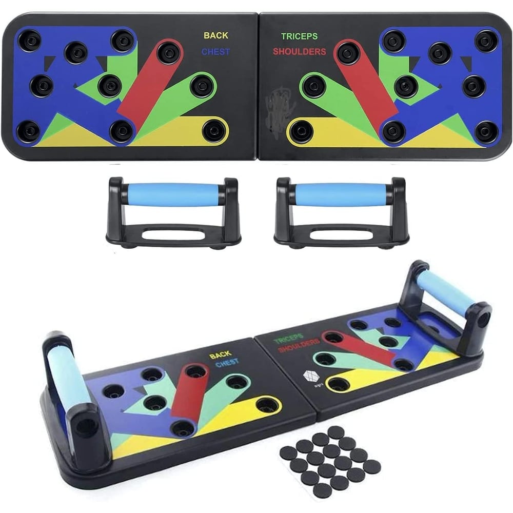 ULTIMAX- Push Up Rack Board Muscle Board 12 in 1 Multifunctional Foldable Fitness Board Rack with Handle Used for Body Muscle Training Fitness Home or Outdoor Sports ULTIMAX- Push Up Rack Board Muscle Board 12 in 1 Multifunctional Foldable Fitness Board Rack with Handle Used for Body Muscle Training Fitness Home or Outdoor Sports