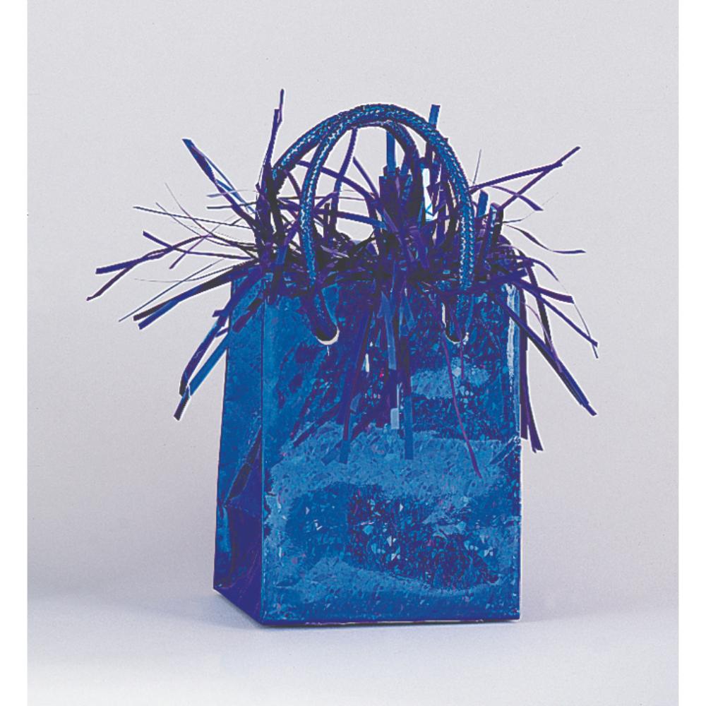 Unique- Mini Gift Bag Royal Blue Prism Balloon Weight Unique- Mini Gift Bag Royal Blue Prism Balloon Weight