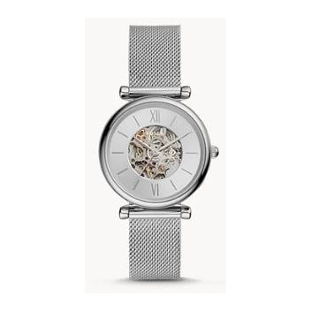 Fossil Carlie Silver Mesh Women Watch ME3176