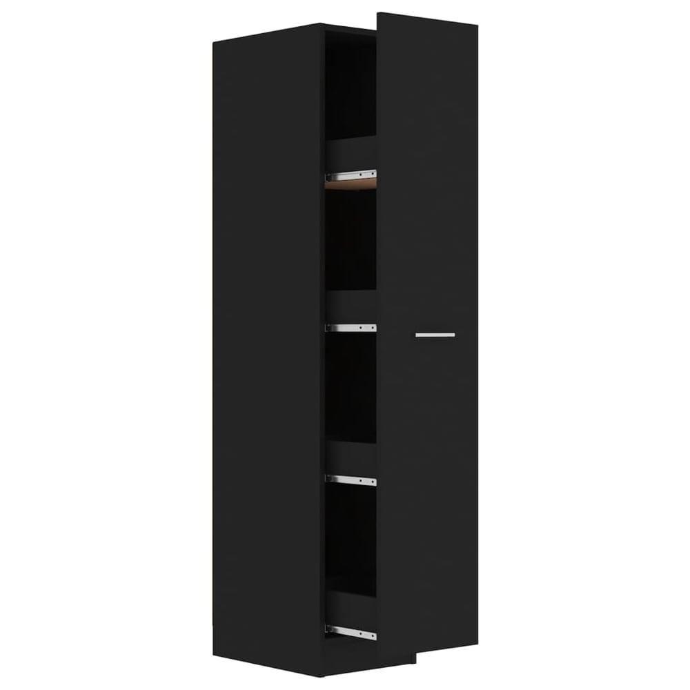 Vidaxl Apothecary Cabinet Black 30x42.5x150 Cm Engineered Wood Vidaxl Apothecary Cabinet Black 30x42.5x150 Cm Engineered Wood