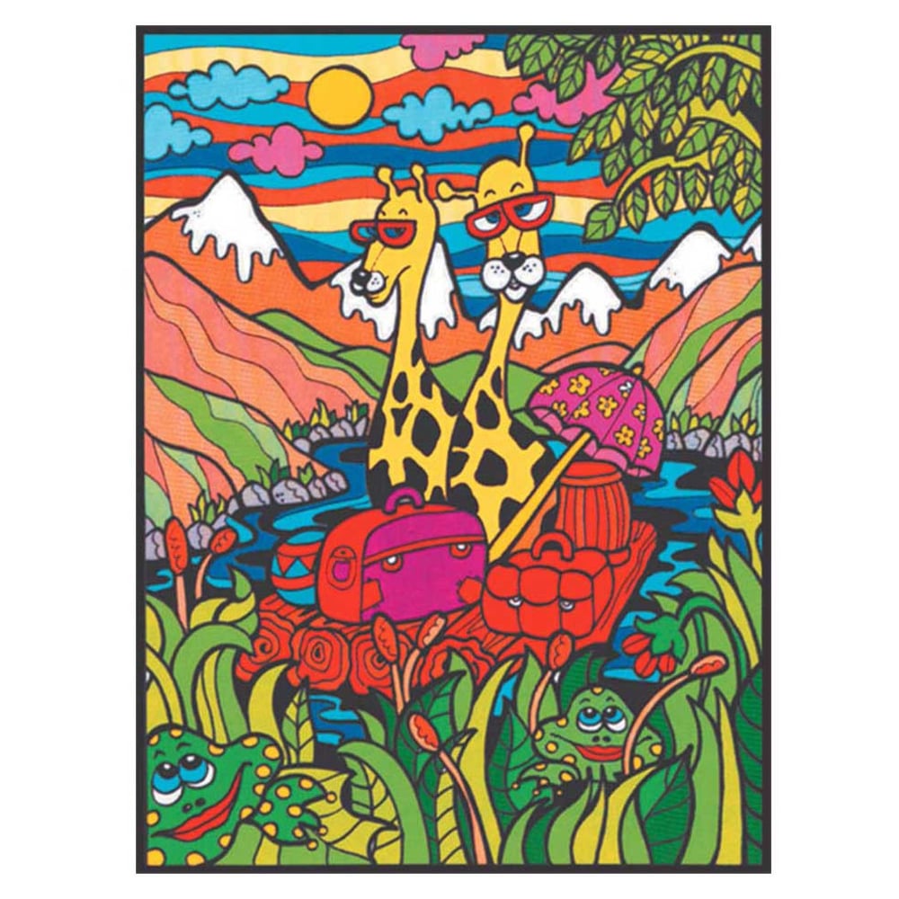Colorvelvet L39 Giraffes Large Colouring Kit