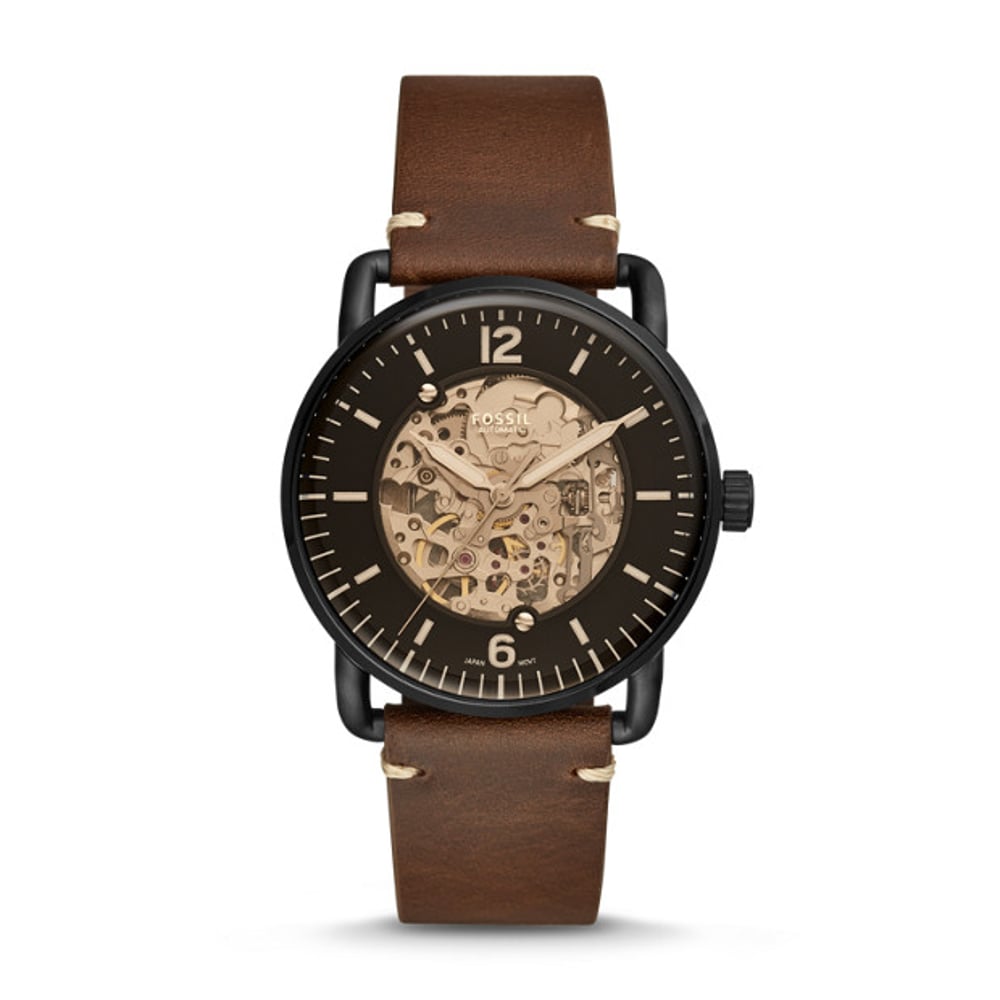 Fossil ME3158 Commuter Automatic Brown Leather Watch