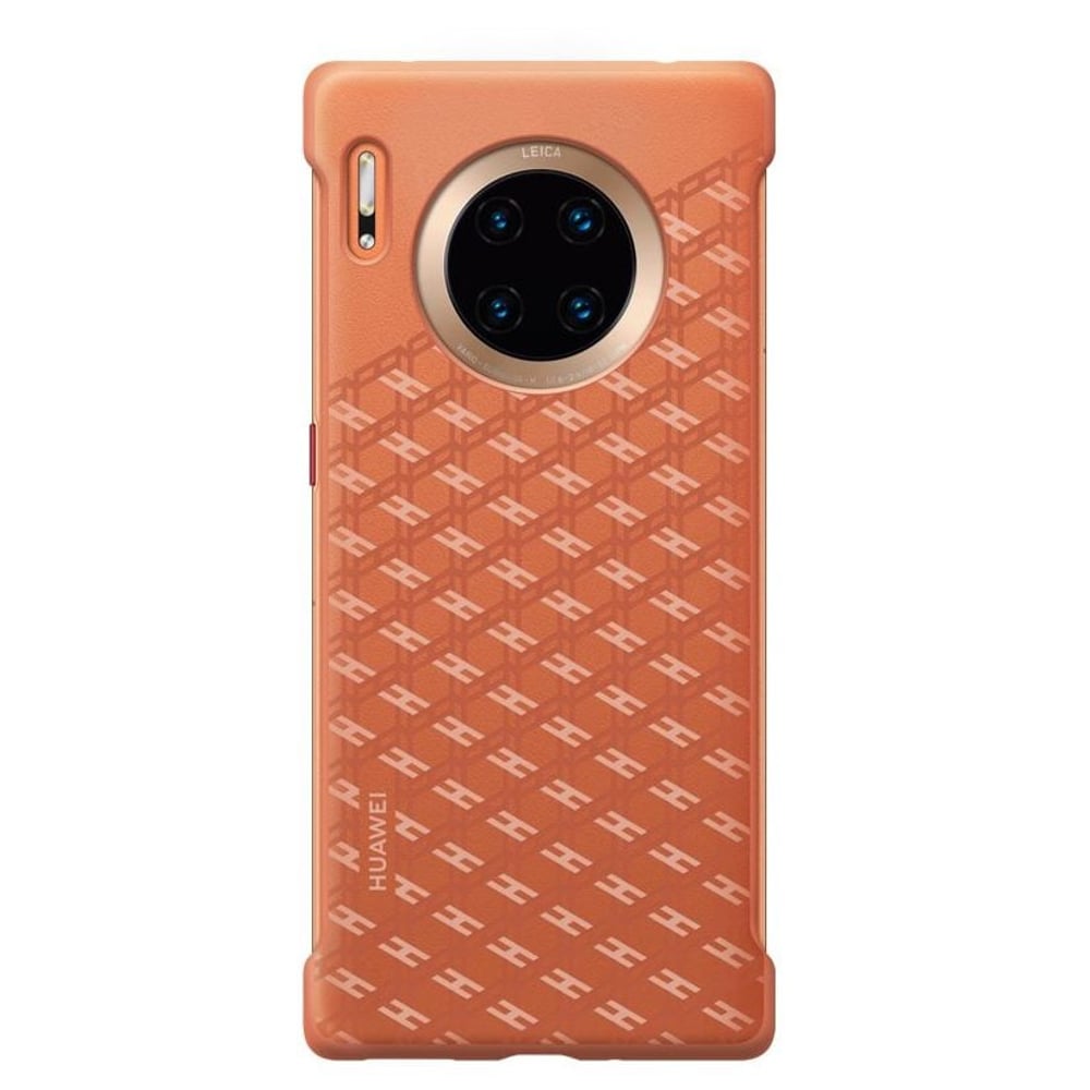 Huawei Vegan Leather PU Case Orange For Mate 30 Pro