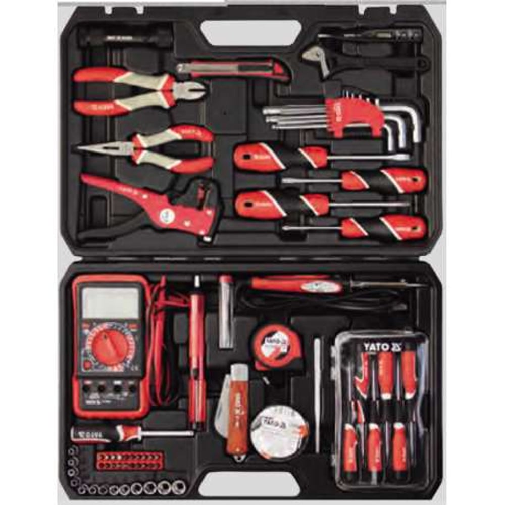Electrician Tool Set 68pcs in a Blow Case Yato Brand YT-39004 Electrician Tool Set 68pcs in a Blow Case Yato Brand YT-39004