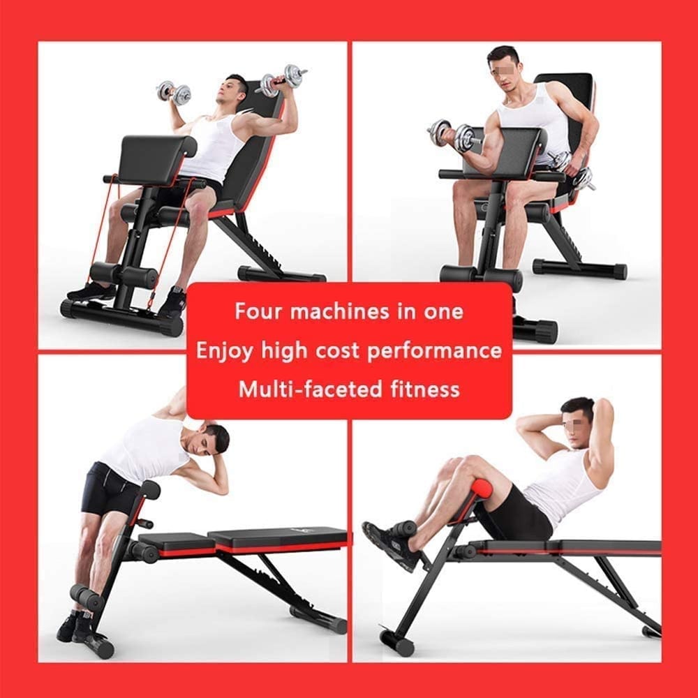 H Pro Foldable Utility Workout Bench Adjustable Weight Bench Incline Strength Training For Home Gym HM000HM7772-3 H Pro Foldable Utility Workout Bench Adjustable Weight Bench Incline Strength Training For Home Gym HM000HM7772-3