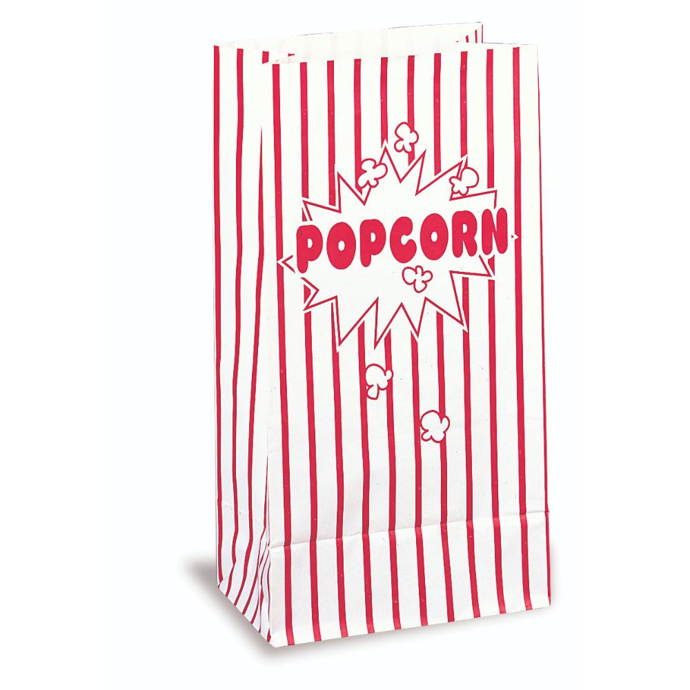 Unique- 10pcs Paper Popcorn Bags 10inx5.25inx3.25in