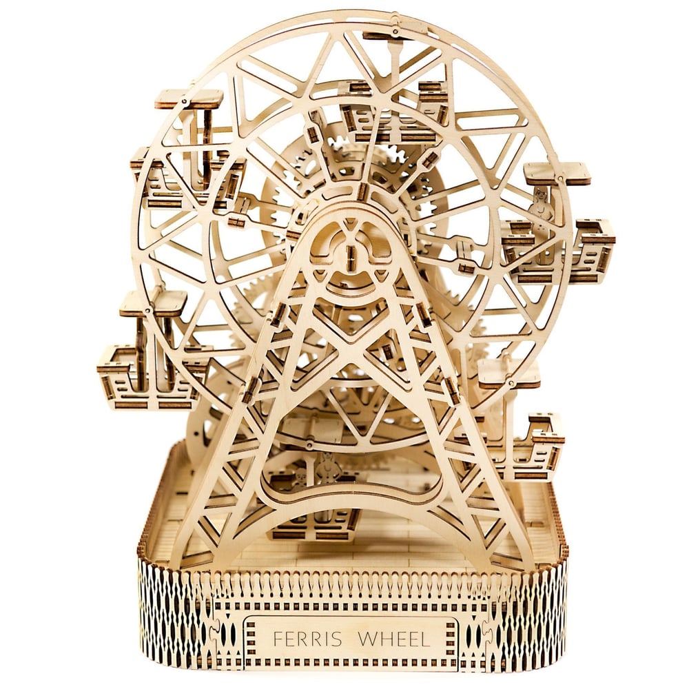 Wooden City Ferris Wheel 3D Mechanical Model Wooden City Ferris Wheel 3D Mechanical Model