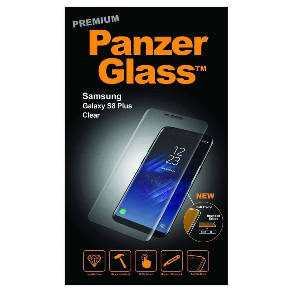 Panzerglass Premium Tempered Glass Screen Protector For Samsung Galaxy S8 Plus Black