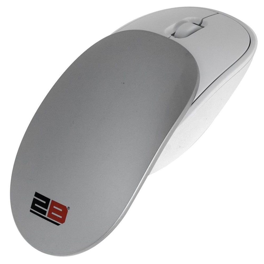 2B MO307 Wireless Mouse With Movable Cover White/Sliver 2B MO307 Wireless Mouse With Movable Cover White/Sliver