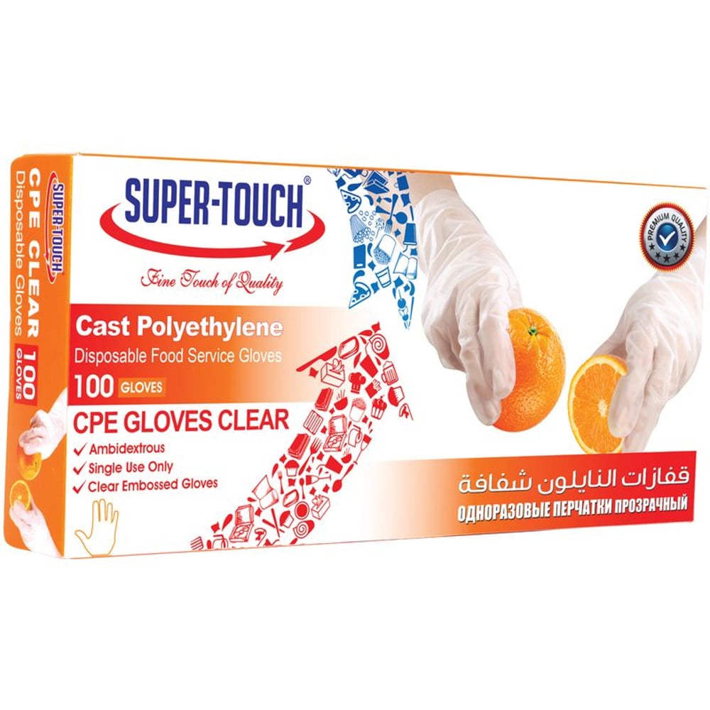 Super Touch Cpe gloves Clear