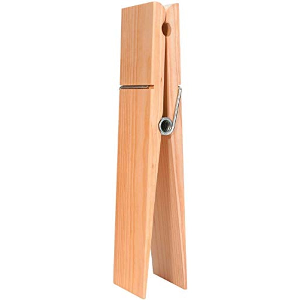Darice Super Jumbo Wood, 12 Tall - Huge Clothespin For Crafting And Decorating, Holds Papers Or Photos, Customize With Paint Or Stain To Match Home D Cor Darice Super Jumbo Wood, 12 Tall - Huge Clothespin For Crafting And Decorating, Holds Papers Or Photos, Customize With Paint Or Stain To Match Home D Cor