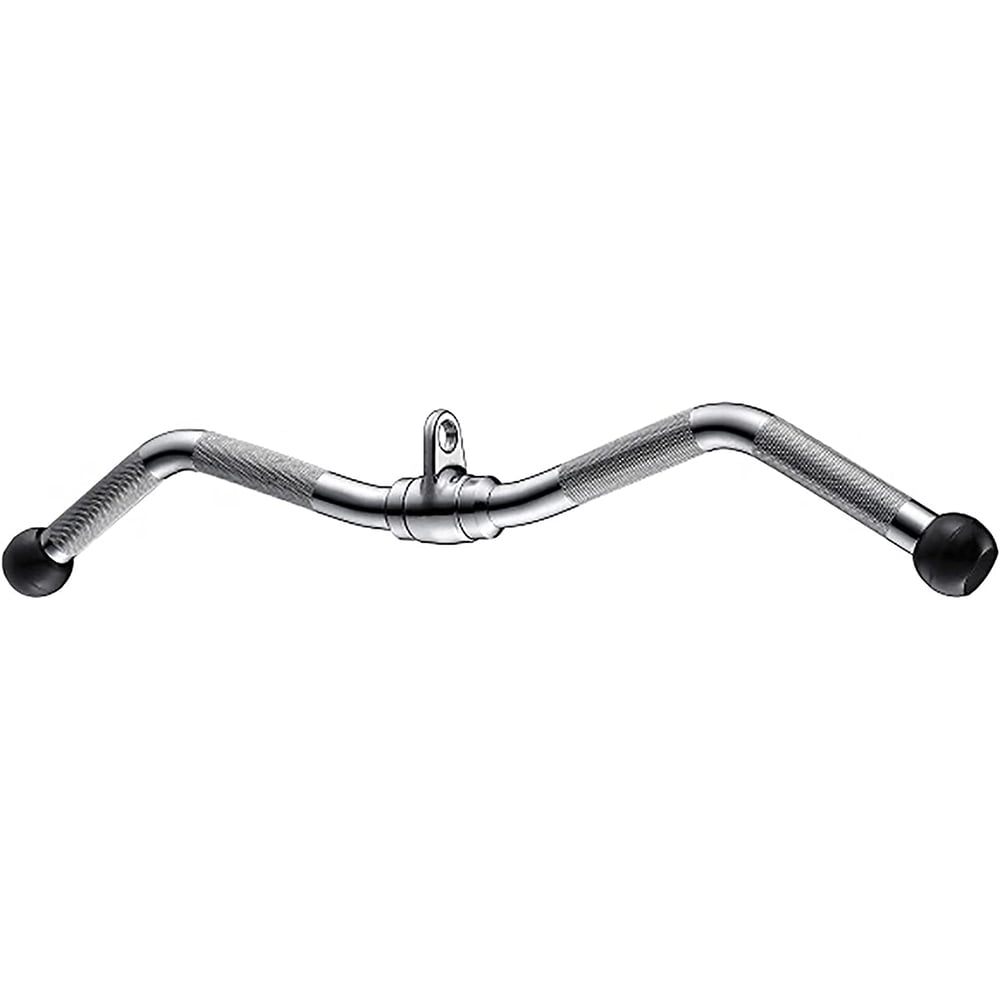 ULTIMAX Lat Pull Down Curl Bar Cable Machine Attachment, Heavy Duty Solid Gym Equipment Lat Bar, Tricep Press Down Bar with Non-Slip Grip & Revolving Hanger, Long-30inch ULTIMAX Lat Pull Down Curl Bar Cable Machine Attachment, Heavy Duty Solid Gym Equipment Lat Bar, Tricep Press Down Bar with Non-Slip Grip & Revolving Hanger, Long-30inch