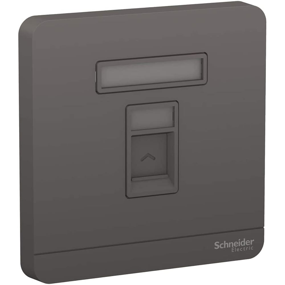 Schneider Electric E8331rjs_dg Avataron 1 Gang Keystone Wallplate Jack Rj-45 Dark Grey