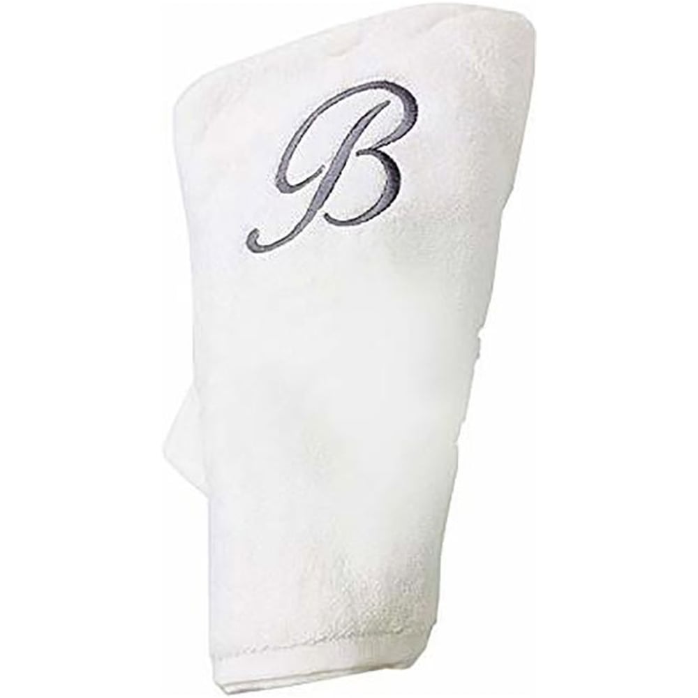 Personalized For You Cotton White B Embroidery Bath Towel 70*140 cm