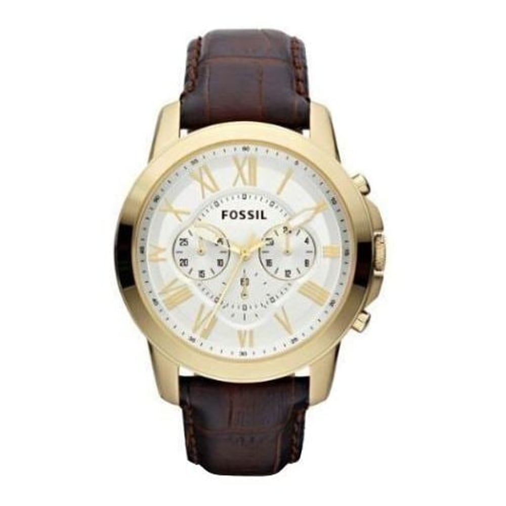 Fossil FS4767 Grant Chronograph Brown Leather Men's Watch