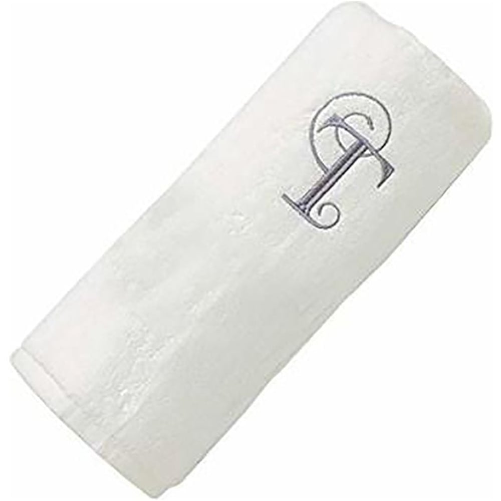 Personalized For You Cotton White T Embroidery Bath Towel 70*140 cm Personalized For You Cotton White T Embroidery Bath Towel 70*140 cm