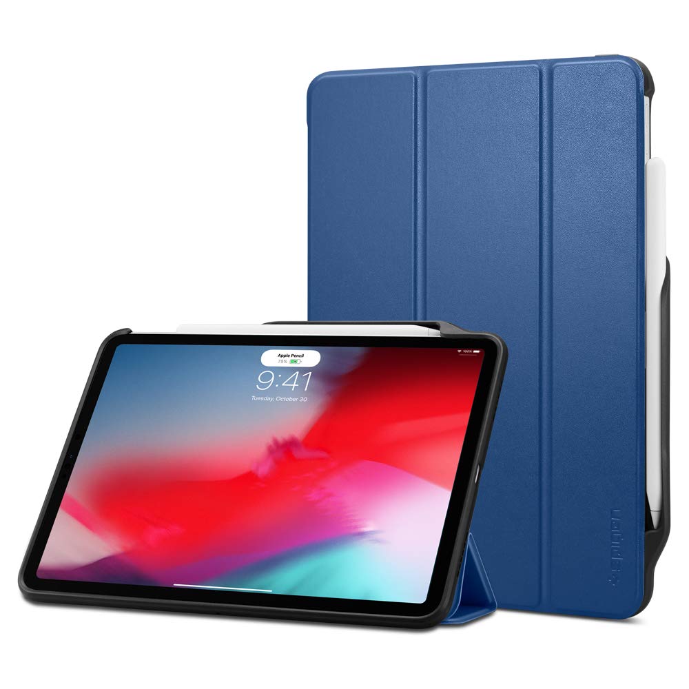Spigen Smart Fold 2 Designed For Apple Ipad Pro 12.9 Inch Case/cover (2018) -spigen Smart Fold 2 Designed For Apple Ipad Pro 12.9 Inch Case/cover (2018) - Blue Spigen Smart Fold 2 Designed For Apple Ipad Pro 12.9 Inch Case/cover (2018) -spigen Smart Fold 2 Designed For Apple Ipad Pro 12.9 Inch Case/cover (2018) - Blue