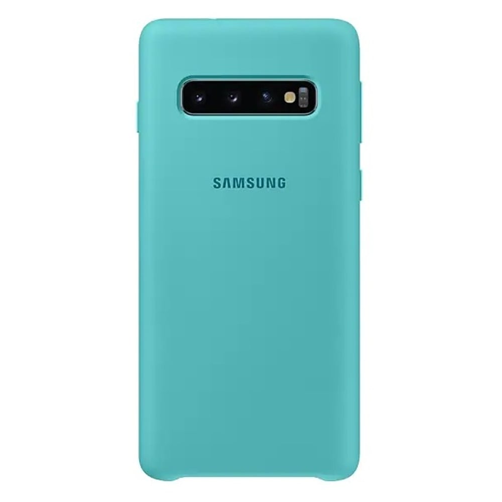 Samsung Silicon Cover Green For Samsung Galaxy S10 Plus Samsung Silicon Cover Green For Samsung Galaxy S10 Plus
