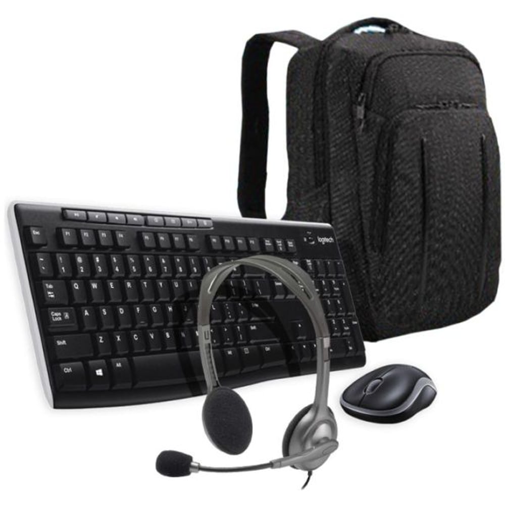 Logitech Keyboard+Headset+Backpack Black Logitech Keyboard+Headset+Backpack Black