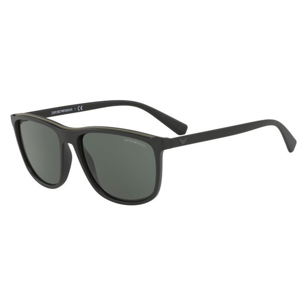 Emporio Armani matt Black Plastic Men Sunglasses EA-4109-575671