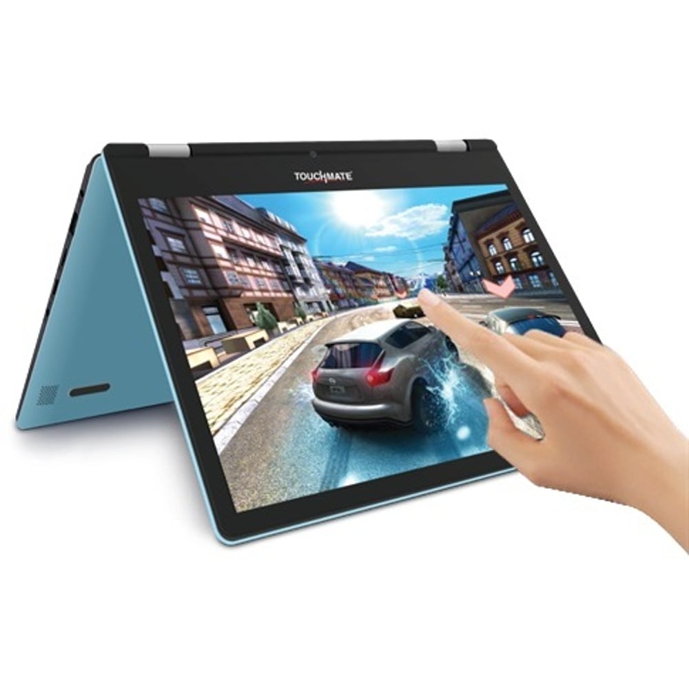 Touchmate TMNB116B Convertible Touch Laptop - Atom 1.8GHz 2GB 32GB Shared Win10 11.6inch HD Blue