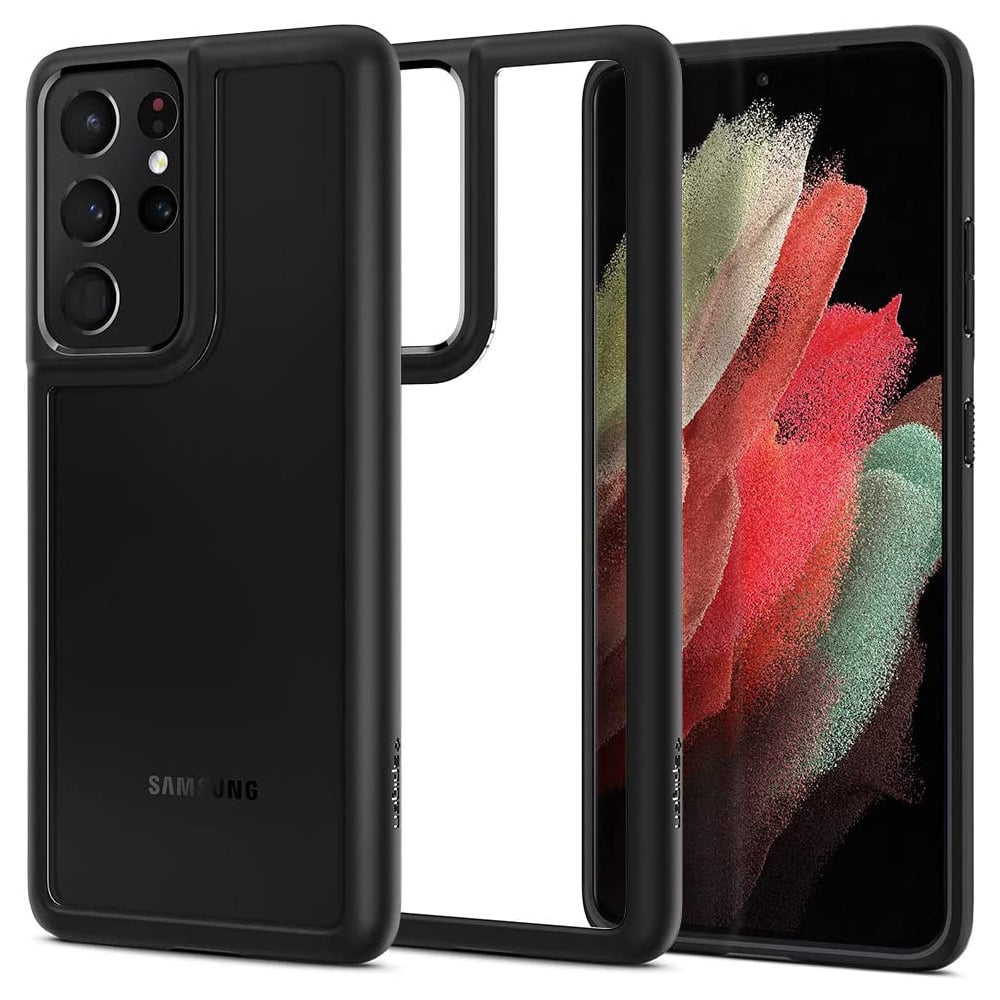 Spigen Ultra Hybrid designed for Samsung Galaxy S21 ULTRA case cover - Matte Black