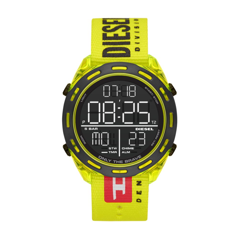 Diesel Crusher Yellow Nylon Men Watch DZ1895