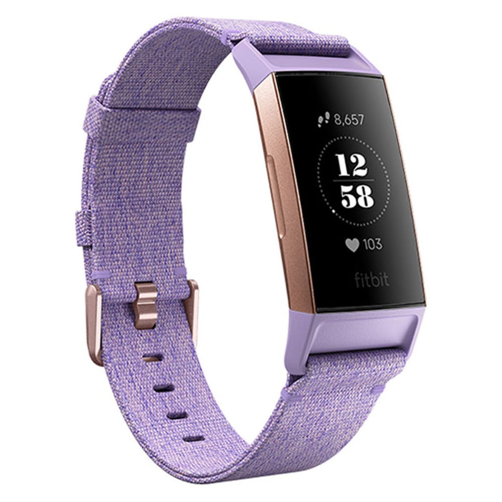 Fitbit Charge 3 Special Edition Fitness Tracker - Lavender Woven/Rose Gold Aluminum Fitbit Charge 3 Special Edition Fitness Tracker - Lavender Woven/Rose Gold Aluminum