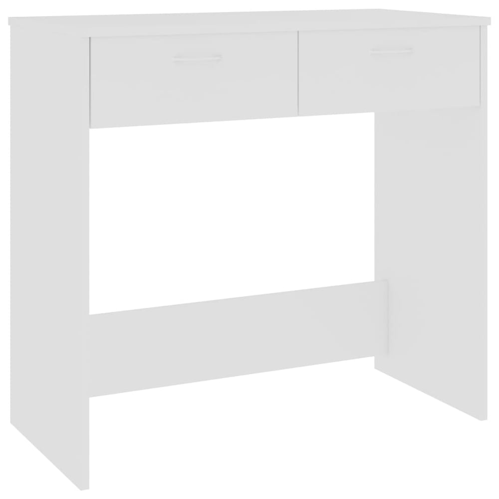Vidaxl Desk White 80x40x75 Cm Engineered Wood