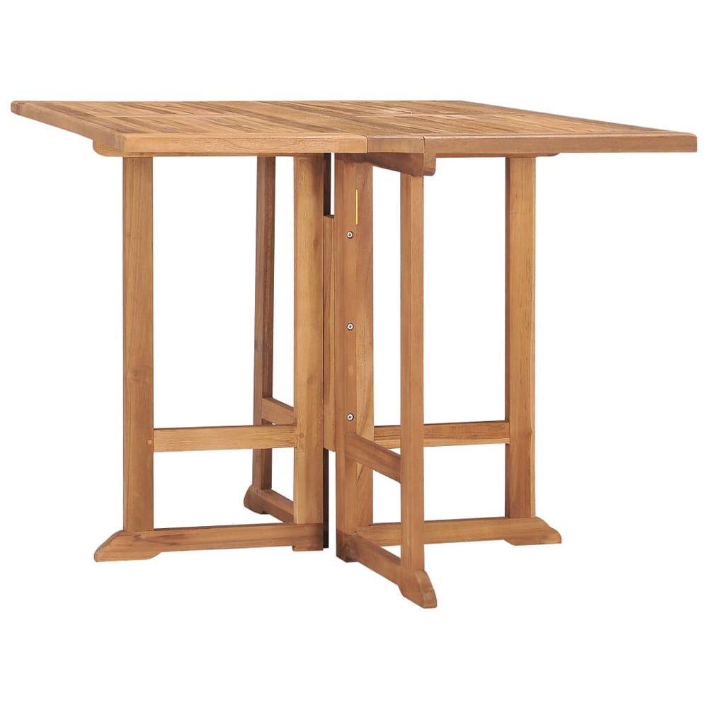 vidaXL Folding Garden Dining Table 90x90x75 cm Solid Teak Wood vidaXL Folding Garden Dining Table 90x90x75 cm Solid Teak Wood