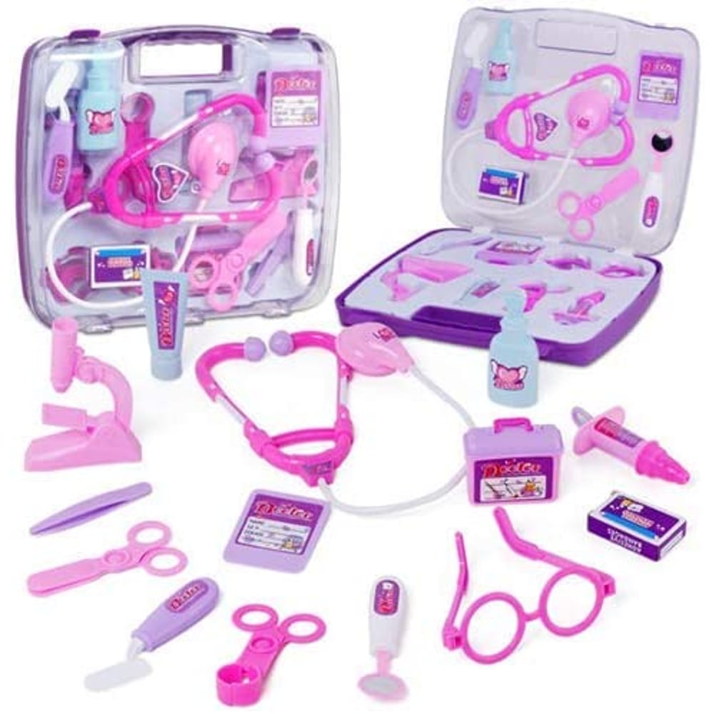 Doctor Toys Set, Simulation Medicine Box Doctor Nurse Medical Kit With Carry Case Pretend Play Set