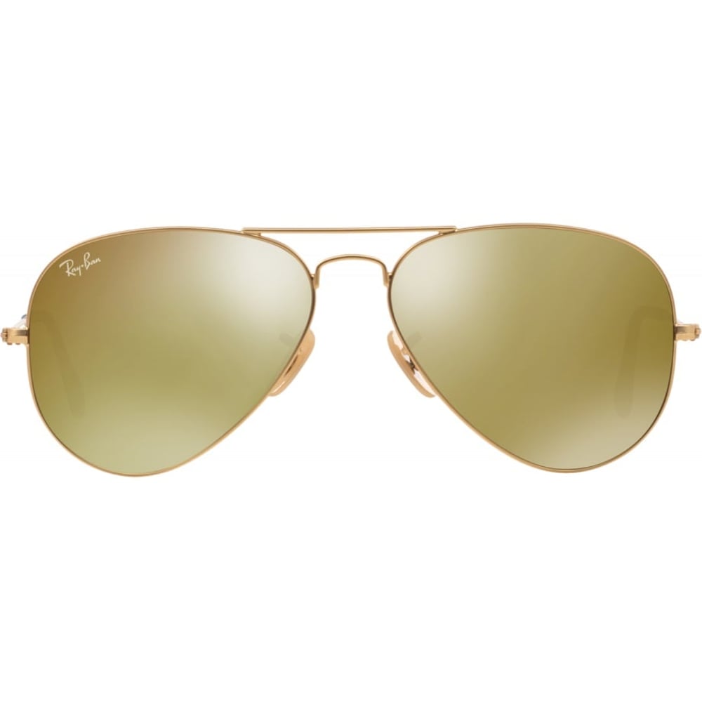 RayBan RB3025-112/93-58 Aviator Stainless Steel Gold Unisex Sunglasses
