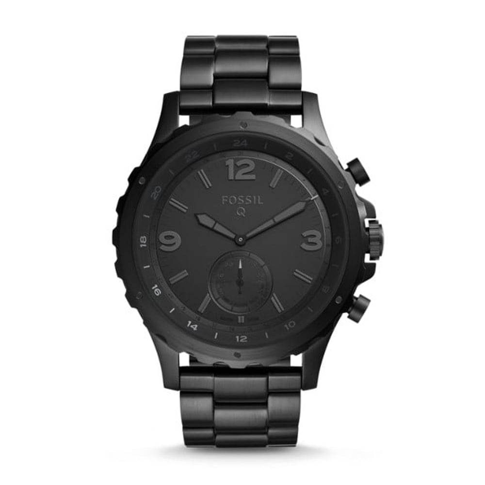 Fossil FTW1115 Hybrid Smartwatch - Q Nate Black Stainless Steel Fossil FTW1115 Hybrid Smartwatch - Q Nate Black Stainless Steel