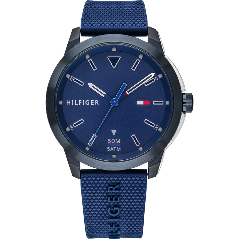 Tommy Hilfiger Sneaker Blue Silicon Watch For Men 1791621 Tommy Hilfiger Sneaker Blue Silicon Watch For Men 1791621