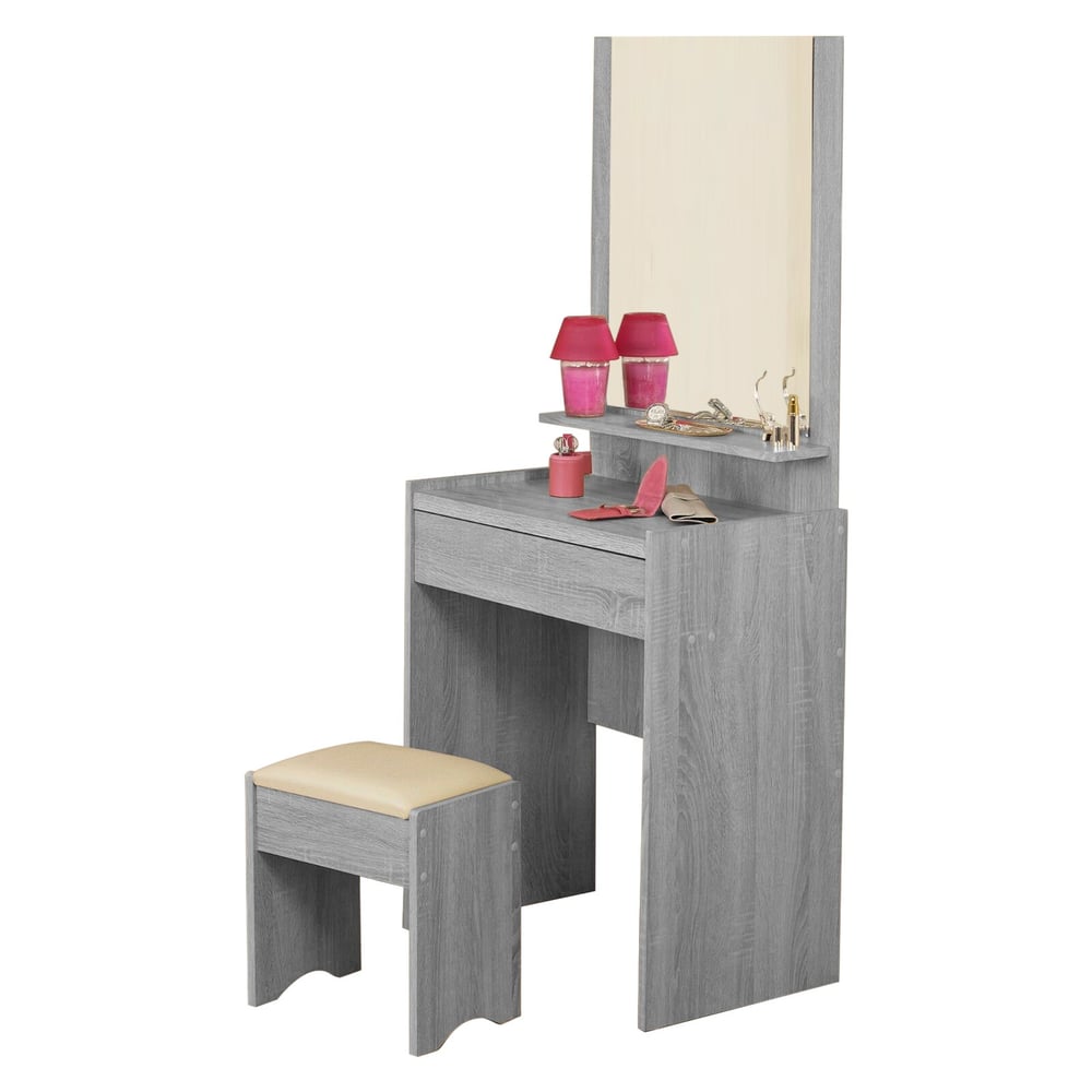 Asghar Furniture - Lilith Minimalist Dresser Table - Grey Asghar Furniture - Lilith Minimalist Dresser Table - Grey
