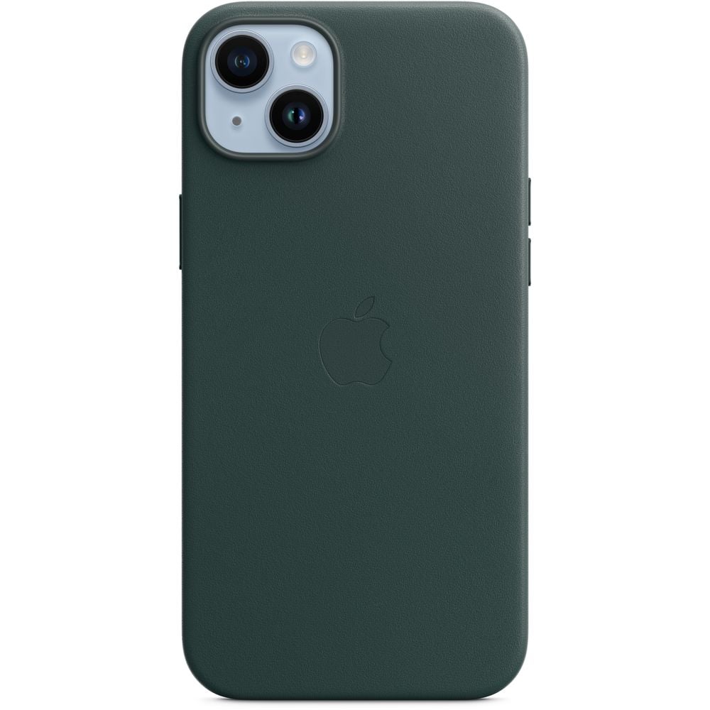 Apple iPhone 14 Plus Leather Case Forest Green with MagSafe