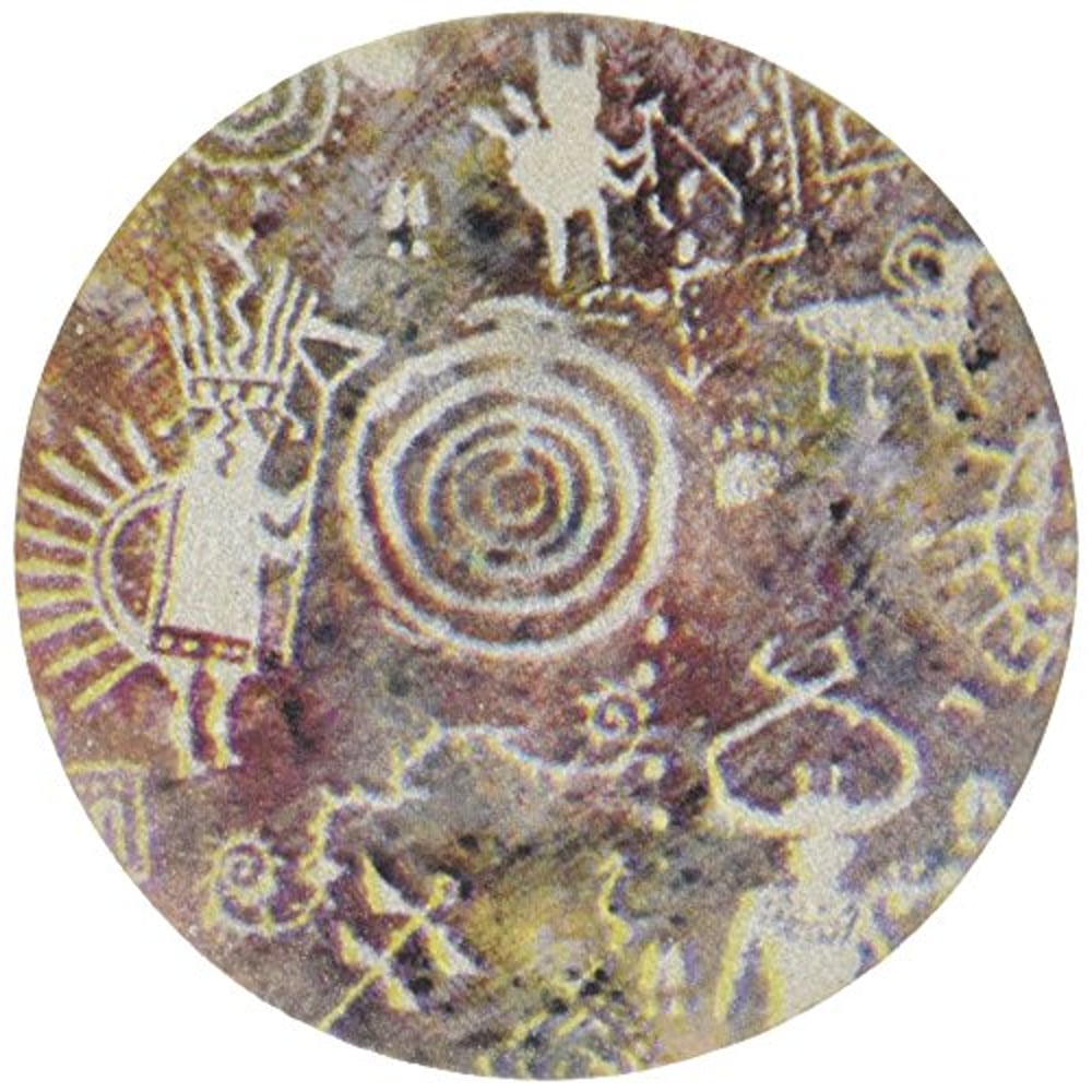 Thirstystone Stoneware Petroglyph Coaster, Multicolor Thirstystone Stoneware Petroglyph Coaster, Multicolor