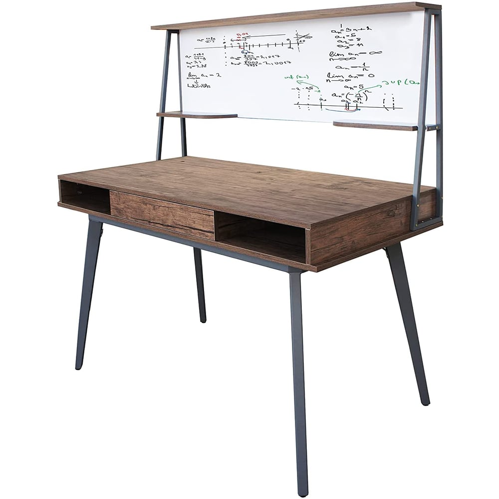 Mahmayi Ultimate Ct 3610 Modern Computer Study Desk With Open Shelves | Writing Table Computer Desk | Laptop Desks With Storage Space | Wooden Desk Table | Workstation With Storage - Brown Mahmayi Ultimate Ct 3610 Modern Computer Study Desk With Open Shelves | Writing Table Computer Desk | Laptop Desks With Storage Space | Wooden Desk Table | Workstation With Storage - Brown