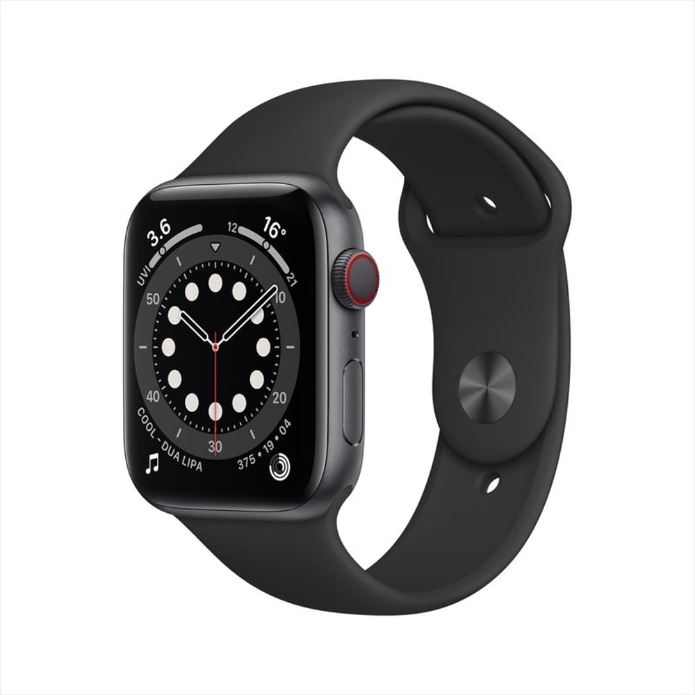 Apple Watch Series 6 GPS+Cellular 40mm Space Grey Aluminum Case with Black Sport Band - Middle East Version Apple Watch Series 6 GPS+Cellular 40mm Space Grey Aluminum Case with Black Sport Band - Middle East Version