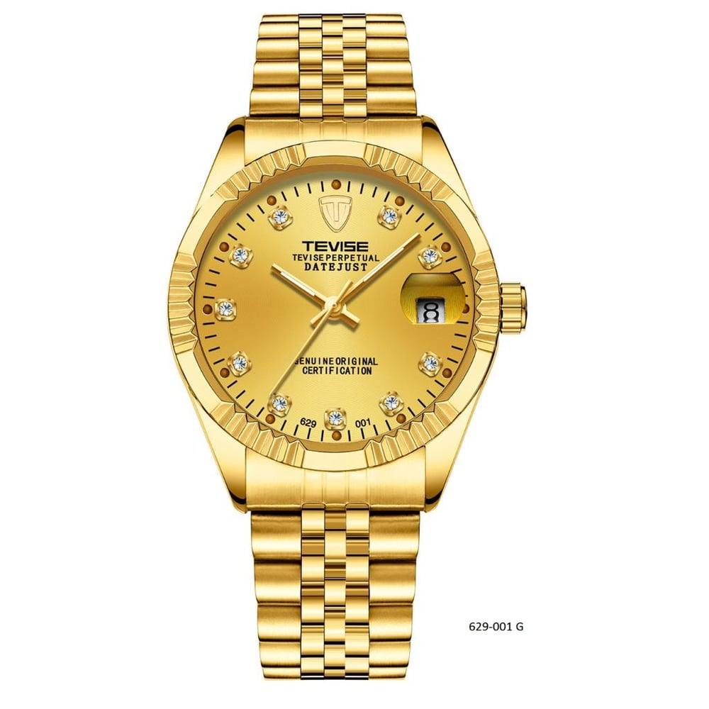 Tevise T-629 001 G Automatic Mechanical Leather Men's Watch