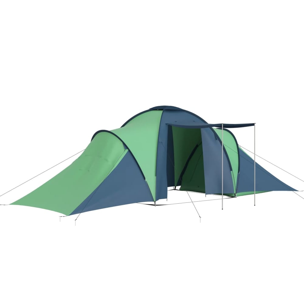 Vidaxl Camping Tent 6 Persons Blue And Green Vidaxl Camping Tent 6 Persons Blue And Green