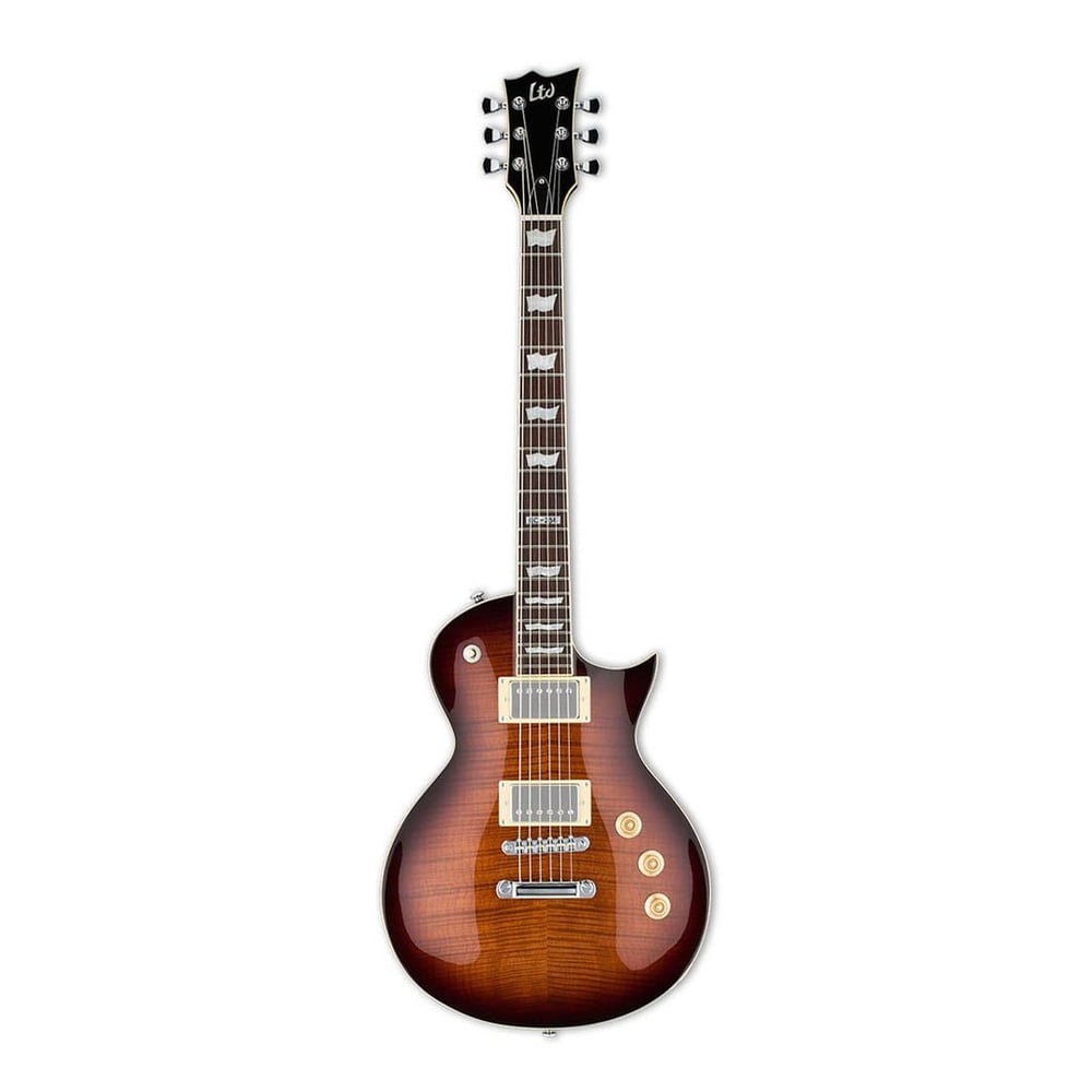 ESP Ltd Eclipse Guitar Ec-256 Flame Maple Top, Dark Brown Sunburst Finish ESP Ltd Eclipse Guitar Ec-256 Flame Maple Top, Dark Brown Sunburst Finish