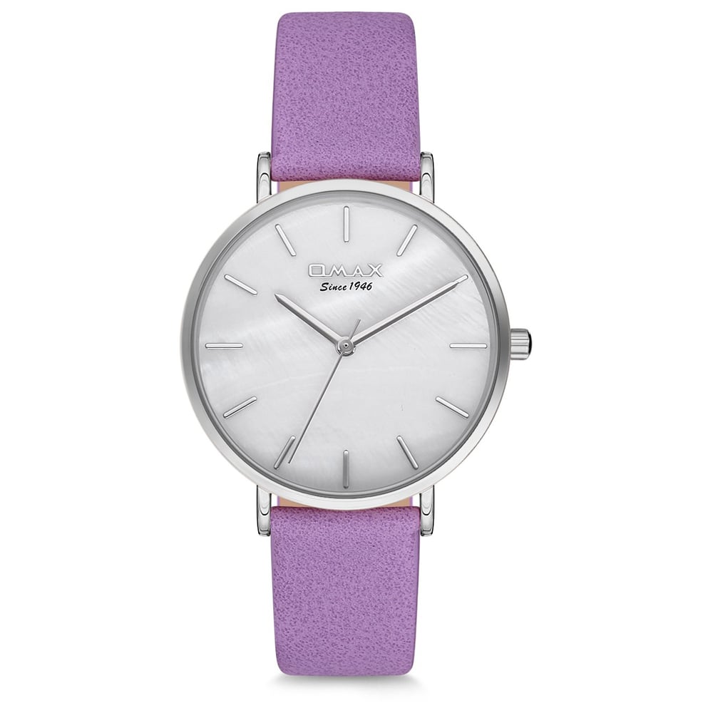 Omax Seashell Collection Purple Leather Analog Watch For Women SH02P37I Omax Seashell Collection Purple Leather Analog Watch For Women SH02P37I