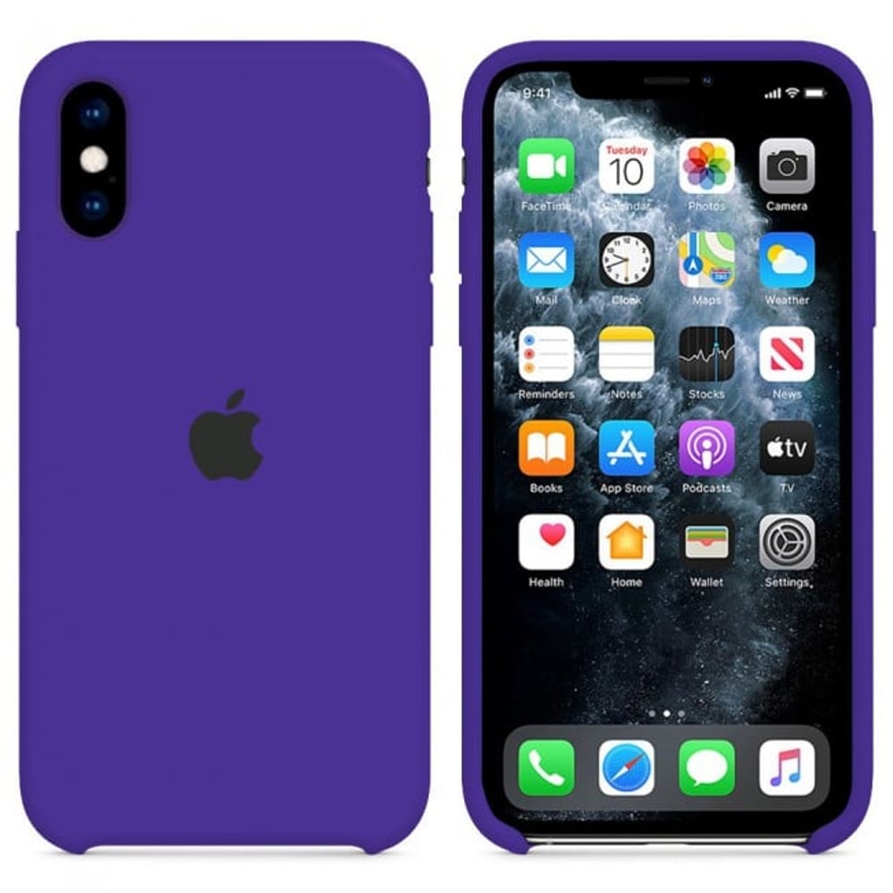 غطاء سيليكون لهاتف  iPhone اكس / اكس اس من مارجون  -  ارجواني