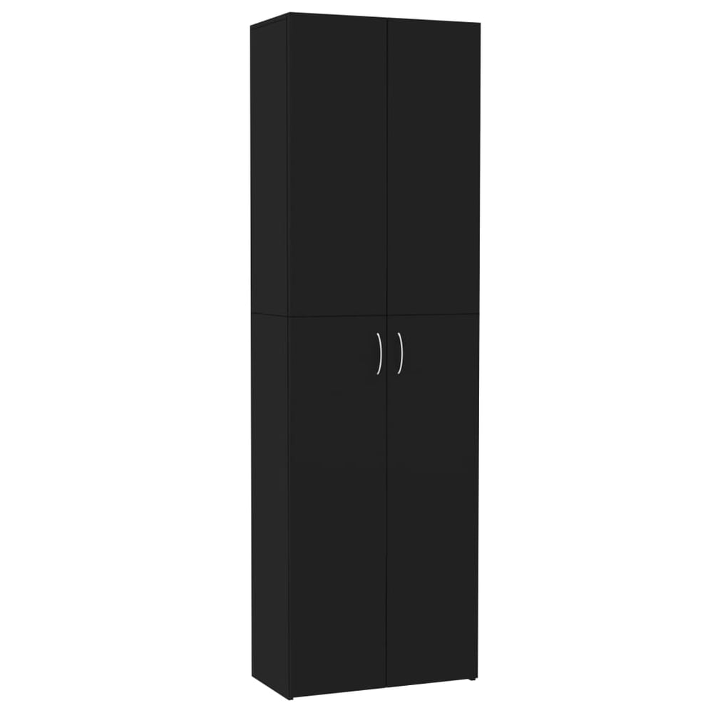 vidaXL Office Cabinet Black 60x32x190 cm Engineered Wood vidaXL Office Cabinet Black 60x32x190 cm Engineered Wood