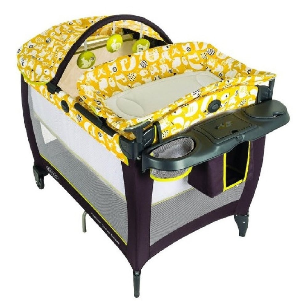 Graco Pack N Play Contour Electra Deluxe Spring Lime Travel Cot price