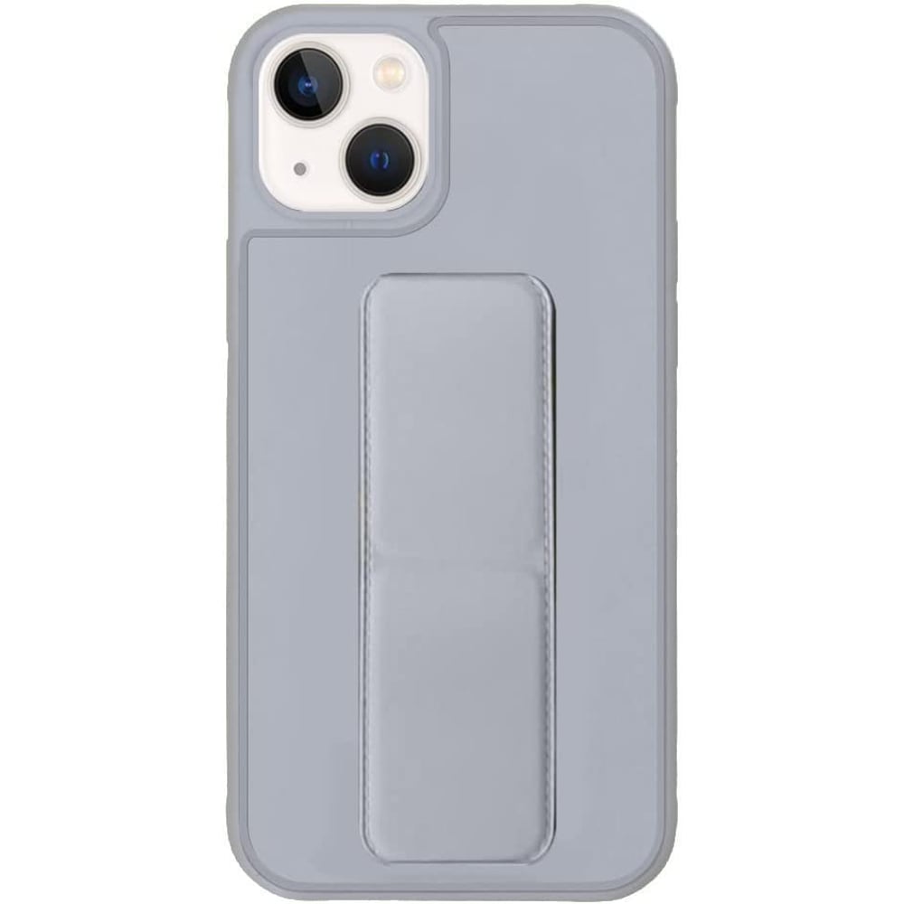 MARGOUN For iPhone Case Cover Finger Grip holder Phone Car Magnetic Multi-function Shockproof Protective Case Two-in-one Phone holder Case (grey, iPhone 13)