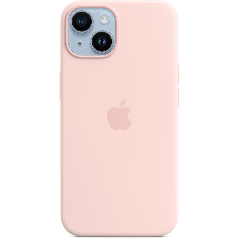 Apple iPhone 14 Silicone Case Chalk Pink with MagSafe Apple iPhone 14 Silicone Case Chalk Pink with MagSafe